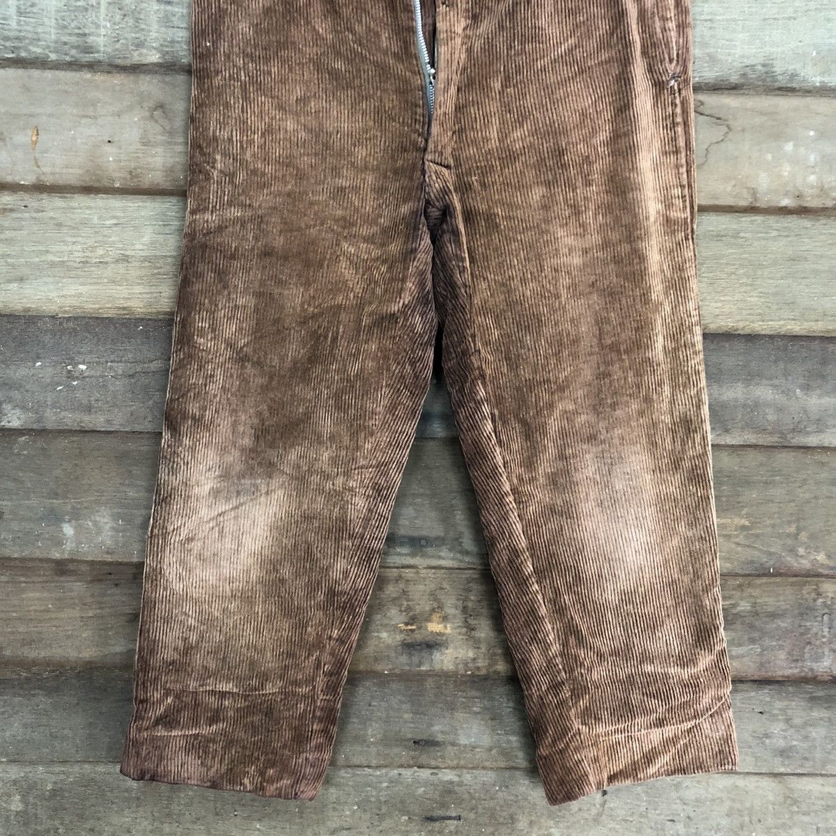 Vintage Bizen Fuji Brown Conduroi Denim Pants #5427 Size 28" / US 6 / IT 42 - 3 Thumbnail