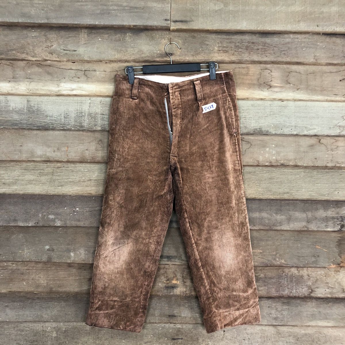 Vintage Bizen Fuji Brown Conduroi Denim Pants #5427 Size 28" / US 6 / IT 42 - 1 Thumbnail