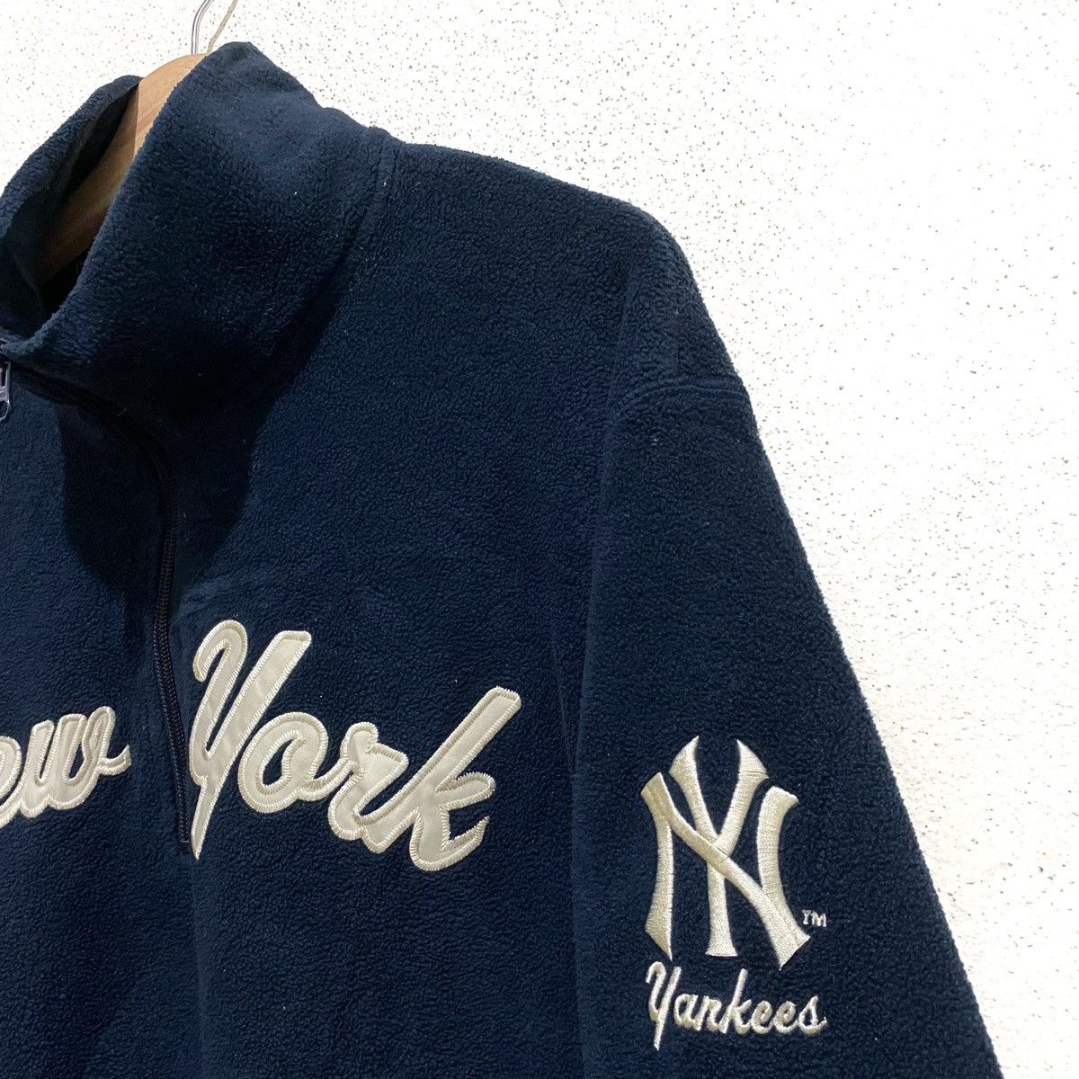 New York Yankees Vintage NY yankees Embroidery Fleece Half Zipper Size US M / EU 48-50 / 2 - 3 Thumbnail