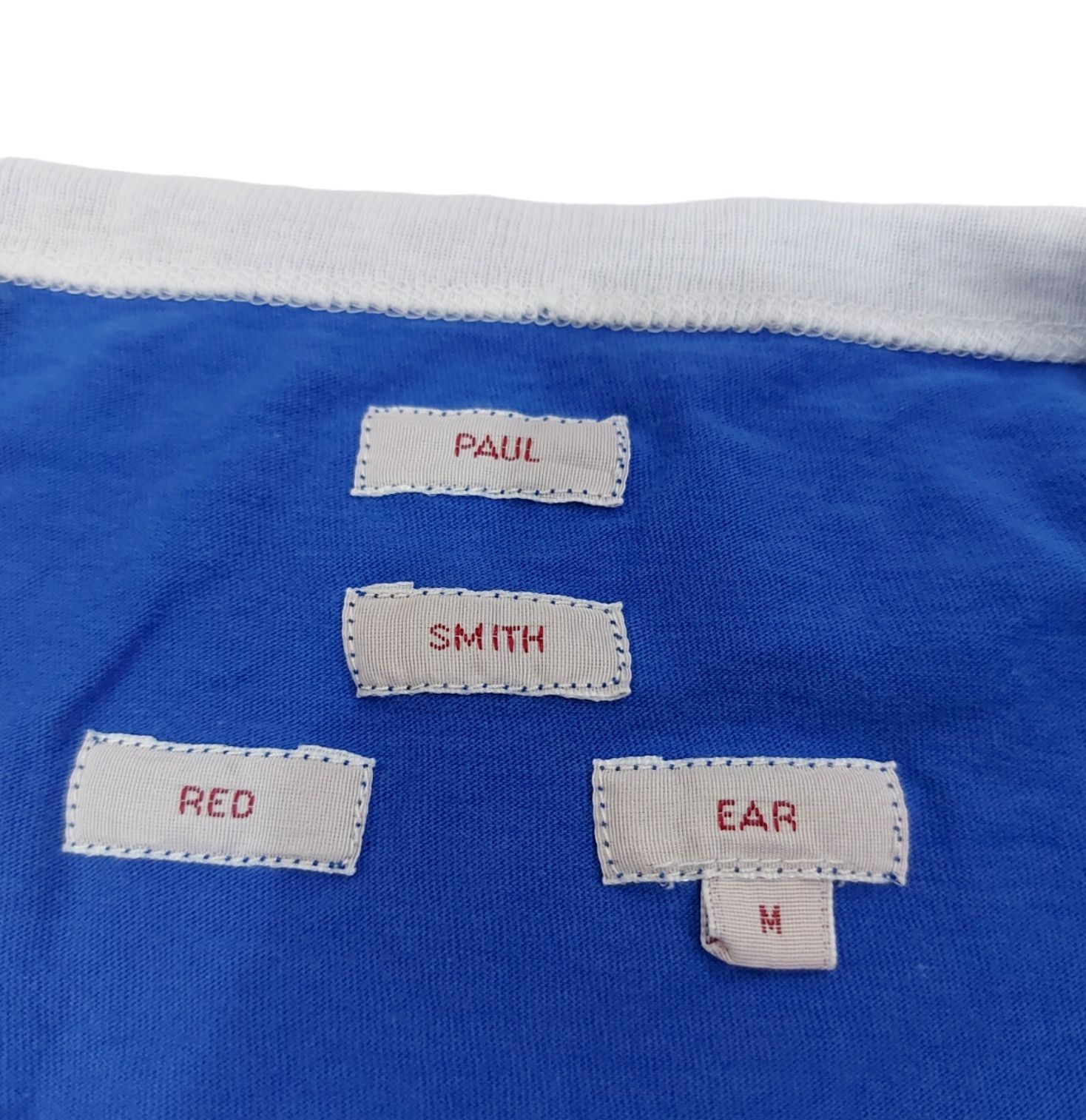 Designer × Paul Smith × Paul Smith Red Ear RARE! VTG PAUL SMITH RED EAR "ITALIA" RINGER Size US M / EU 48-50 / 2 - 6 Thumbnail