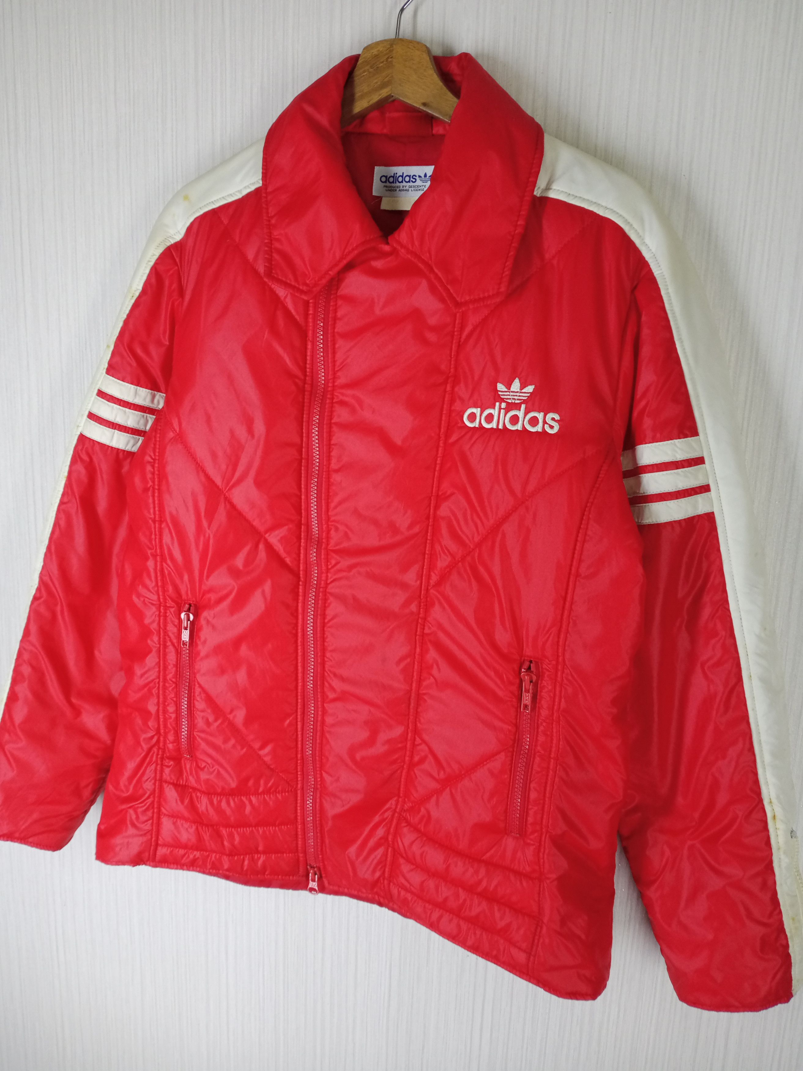 Adidas Rare Vintage 80s Adidas Puffer Jacket Size US M / EU 48-50 / 2 - 2 Thumbnail