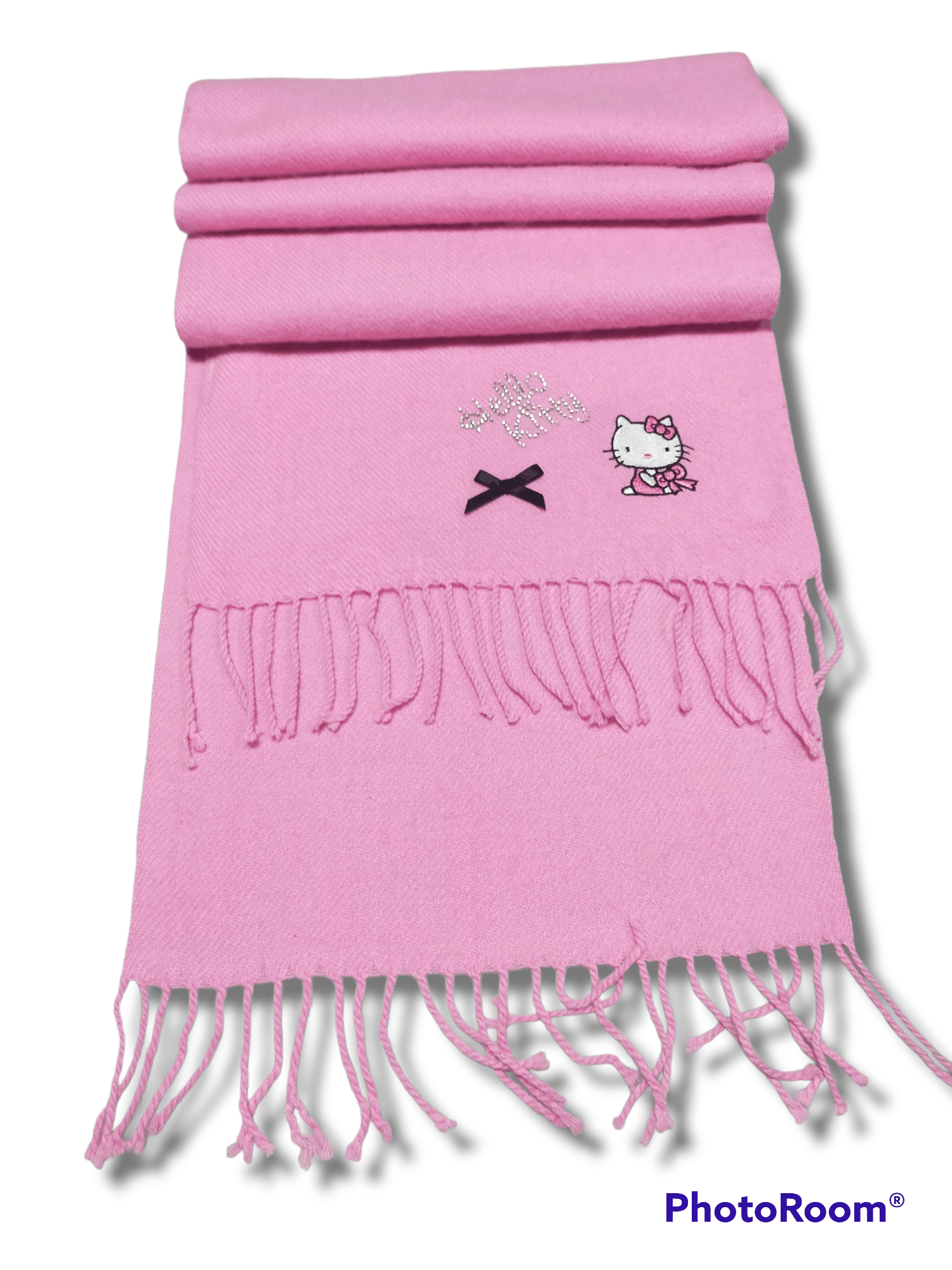 Japanese Brand HELLO KITTY PINK SCARF MUFFLER Size ONE SIZE - 2 Thumbnail