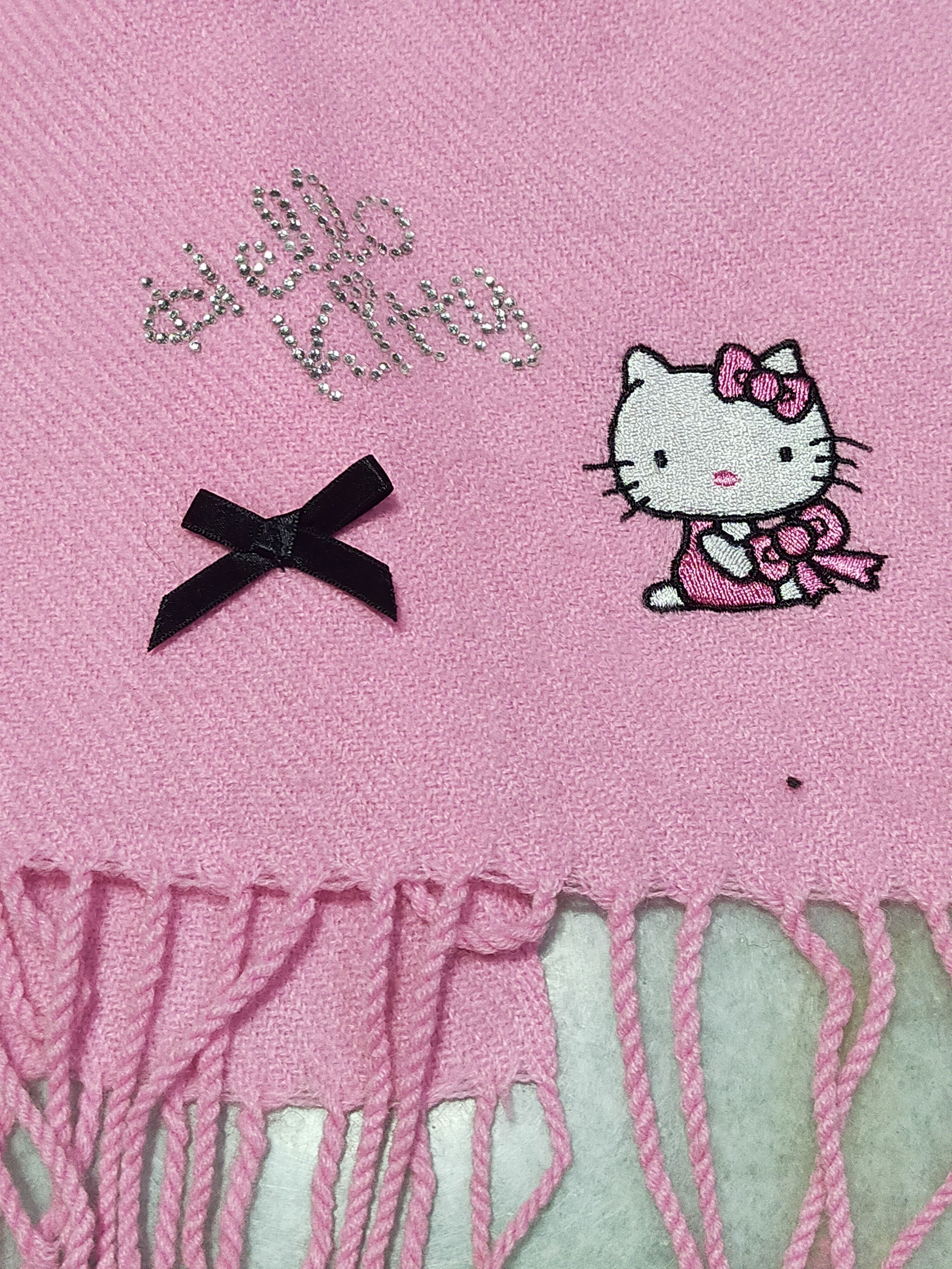 Japanese Brand HELLO KITTY PINK SCARF MUFFLER Size ONE SIZE - 4 Thumbnail