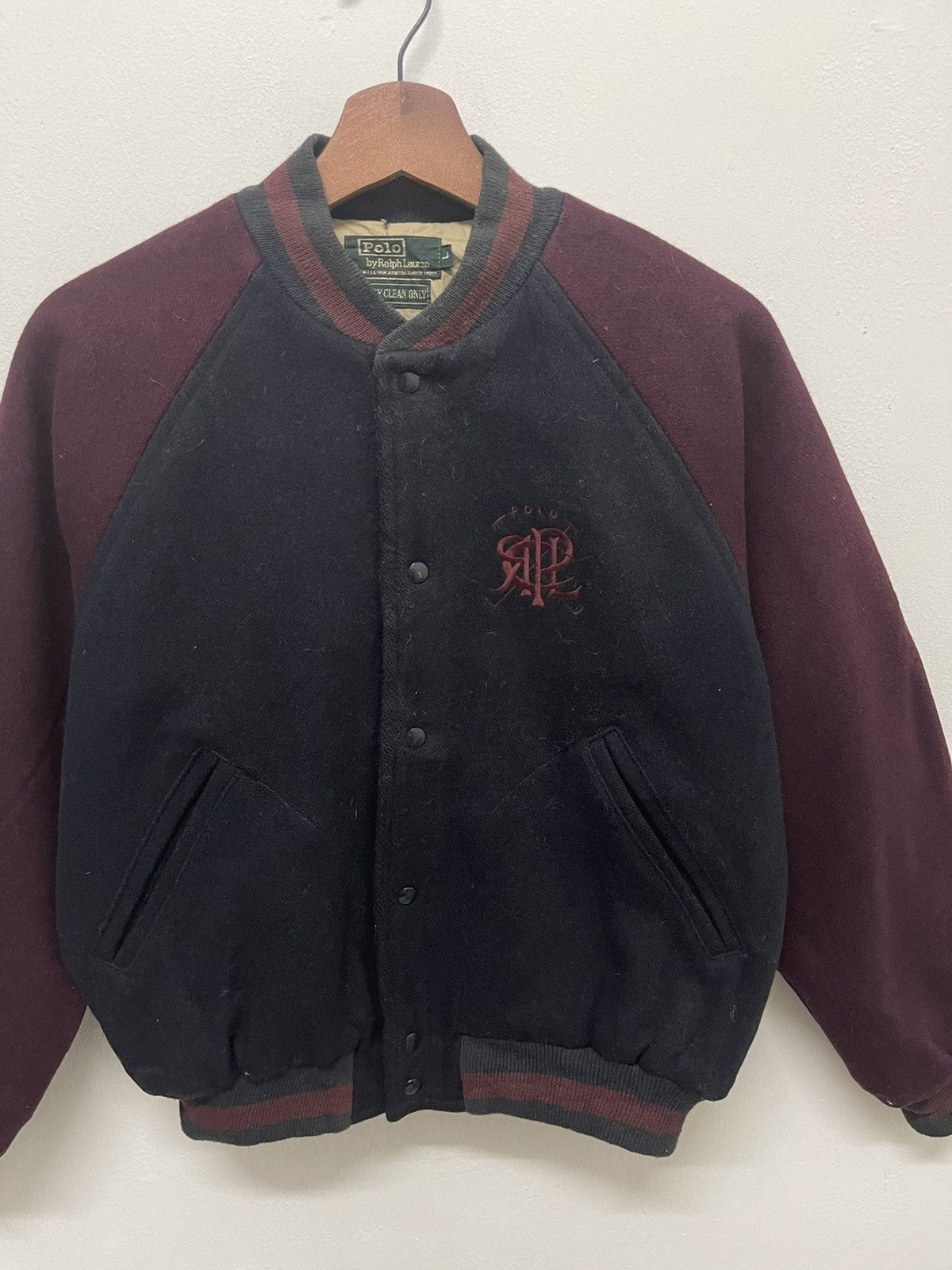 Polo Ralph Lauren × Ralph Lauren 90’s POLO Ralph Lauren Varsity Jacket Made in USA Size US M / EU 48-50 / 2 - 2 Thumbnail