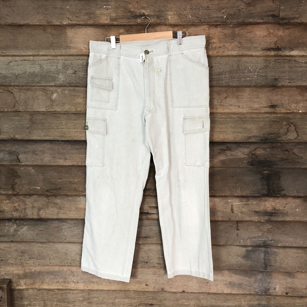 Japanese Brand Three Top Grey tactical worker Cargo Pants #4500 Size US 32 / EU 48 - 1 Thumbnail