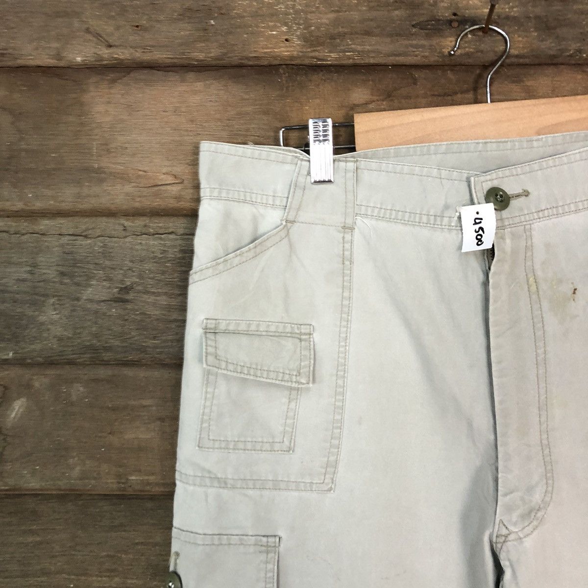 Japanese Brand Three Top Grey tactical worker Cargo Pants #4500 Size US 32 / EU 48 - 4 Thumbnail