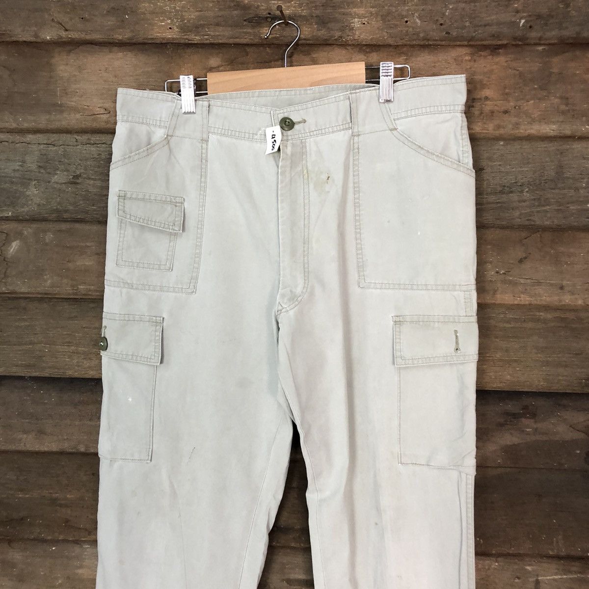 Japanese Brand Three Top Grey tactical worker Cargo Pants #4500 Size US 32 / EU 48 - 2 Thumbnail