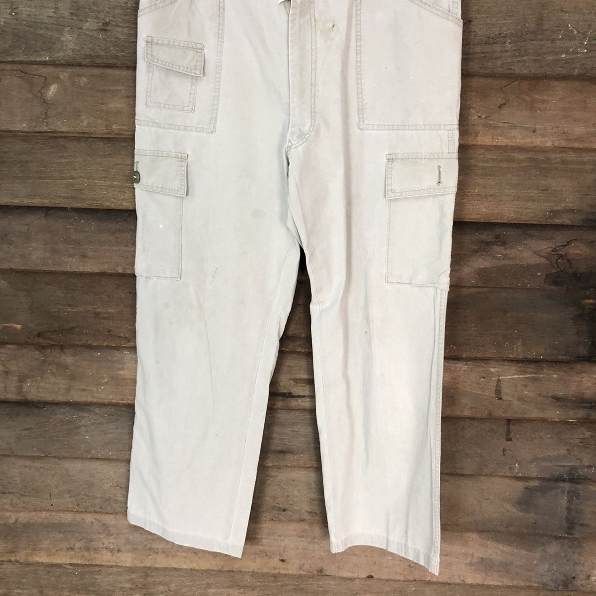 Japanese Brand Three Top Grey tactical worker Cargo Pants #4500 Size US 32 / EU 48 - 3 Thumbnail