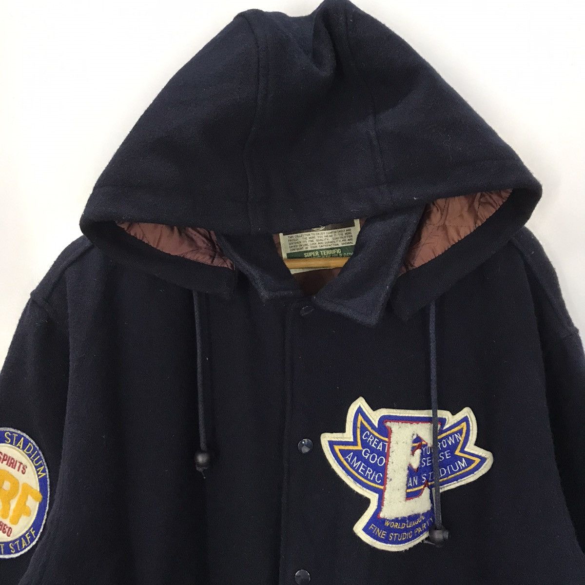Japanese Brand × Vintage Vintage Super Terrific hoodies varsity Jacket Size US L / EU 52-54 / 3 - 2 Thumbnail