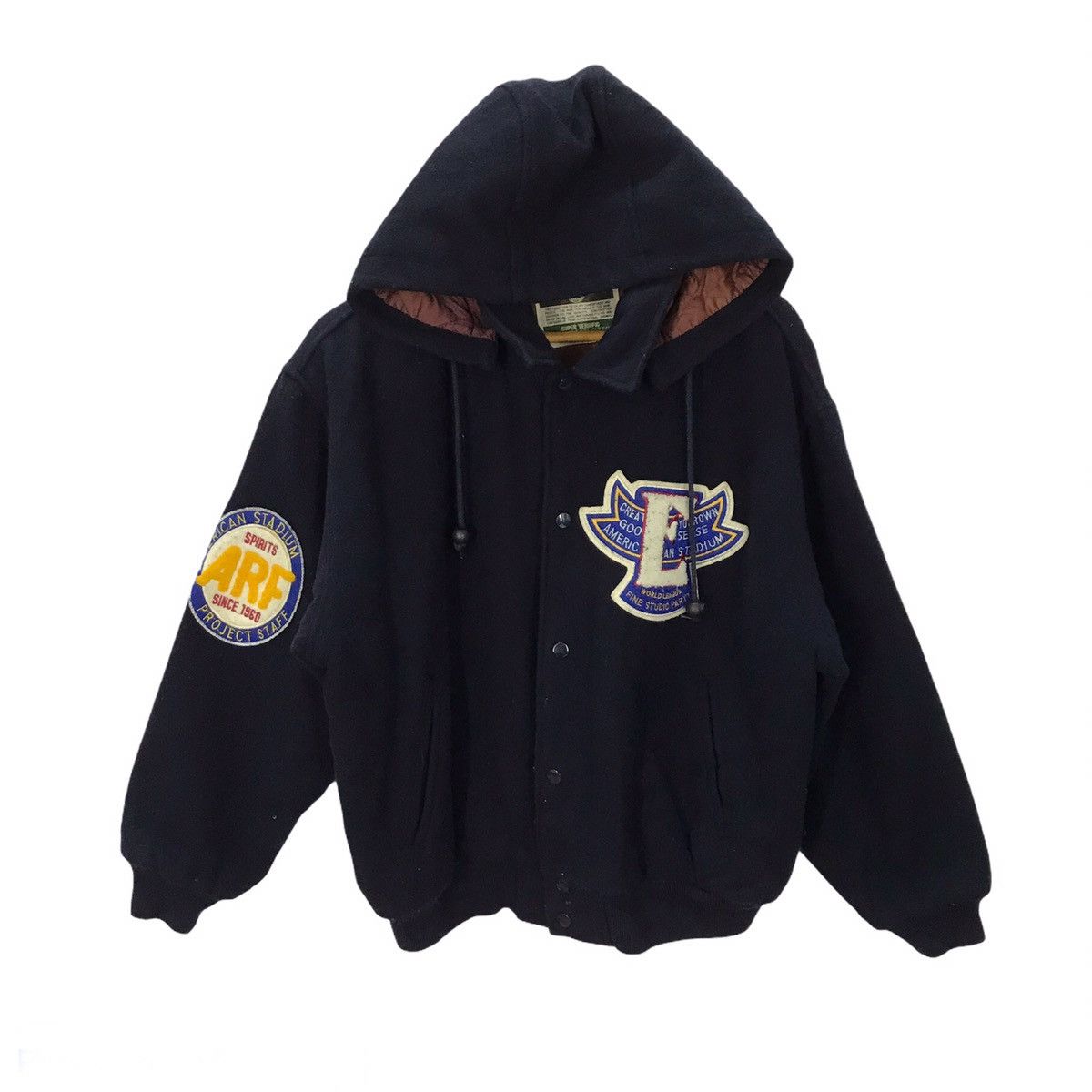 Japanese Brand × Vintage Vintage Super Terrific hoodies varsity Jacket Size US L / EU 52-54 / 3 - 1 Thumbnail