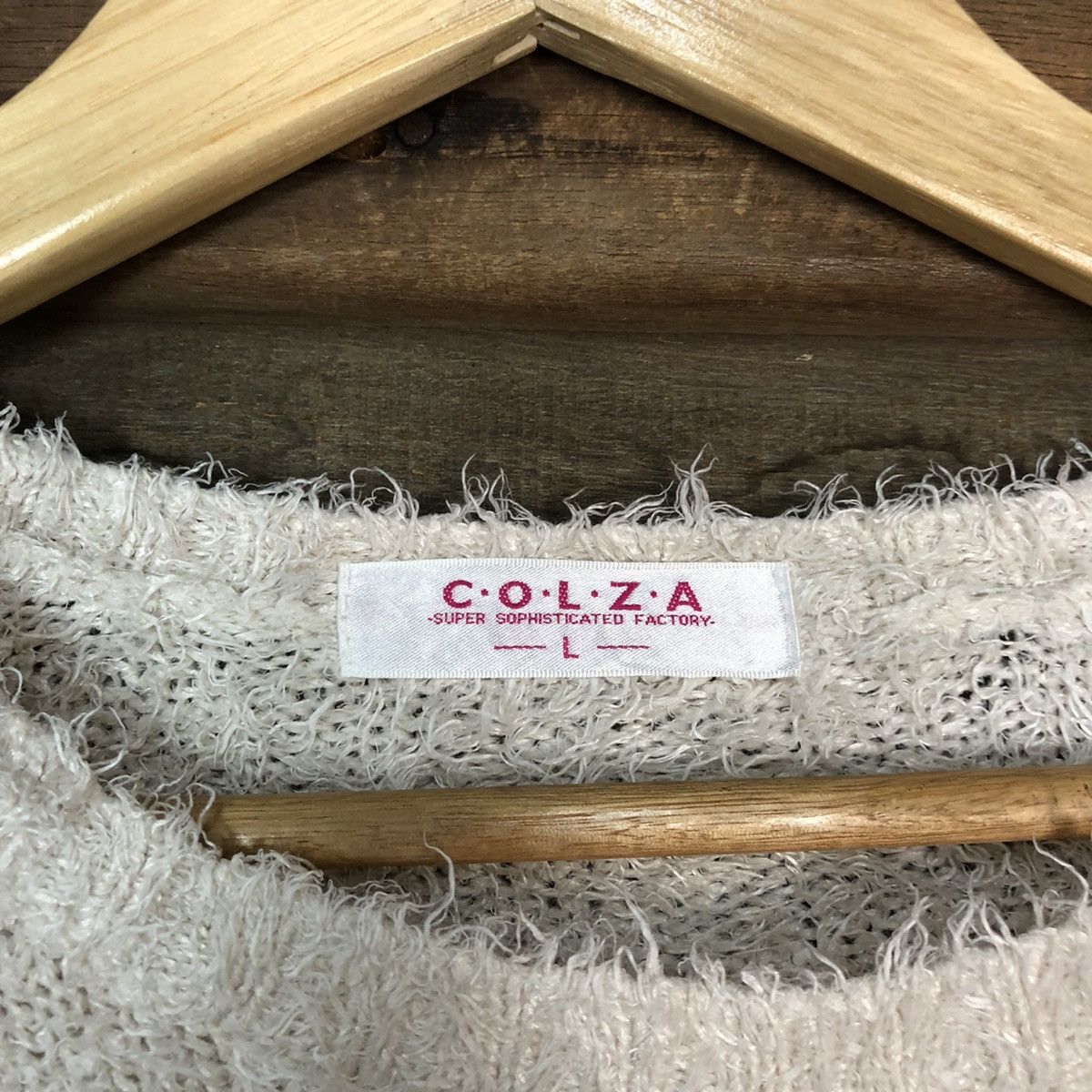 Homespun Knitwear × Japanese Brand × Vintage Colza White Shag Shaggy Fur Mohair Knitwear #7011 Size M / US 6-8 / IT 42-44 - 8 Thumbnail