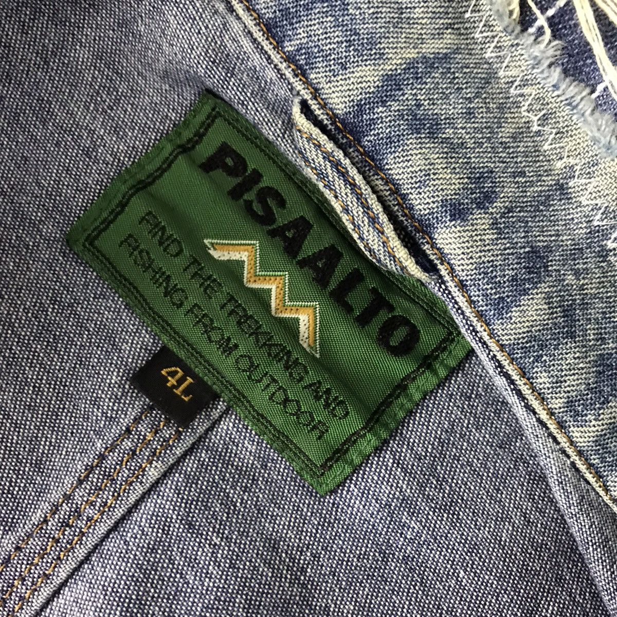 Japanese Brand Vintage Pisaalto denim jacket distressed work jacket Size US XL / EU 56 / 4 - 6 Thumbnail