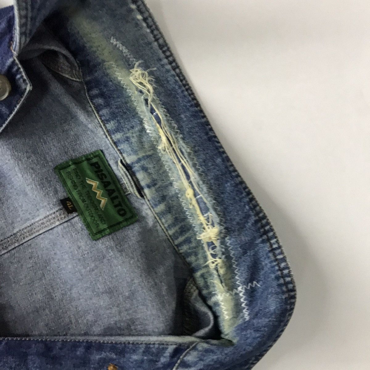 Japanese Brand Vintage Pisaalto denim jacket distressed work jacket Size US XL / EU 56 / 4 - 8 Thumbnail