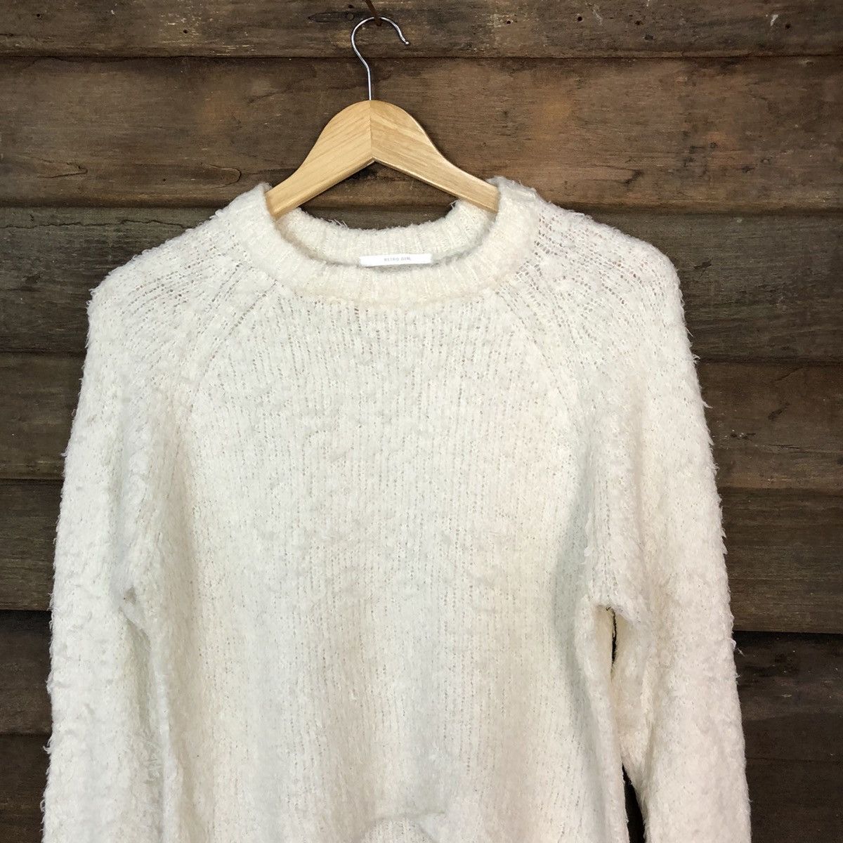 Homespun Knitwear × Japanese Brand Retro Girl Shag Shaggy Fur Mohair Knitwear #7010 Size M / US 6-8 / IT 42-44 - 2 Thumbnail