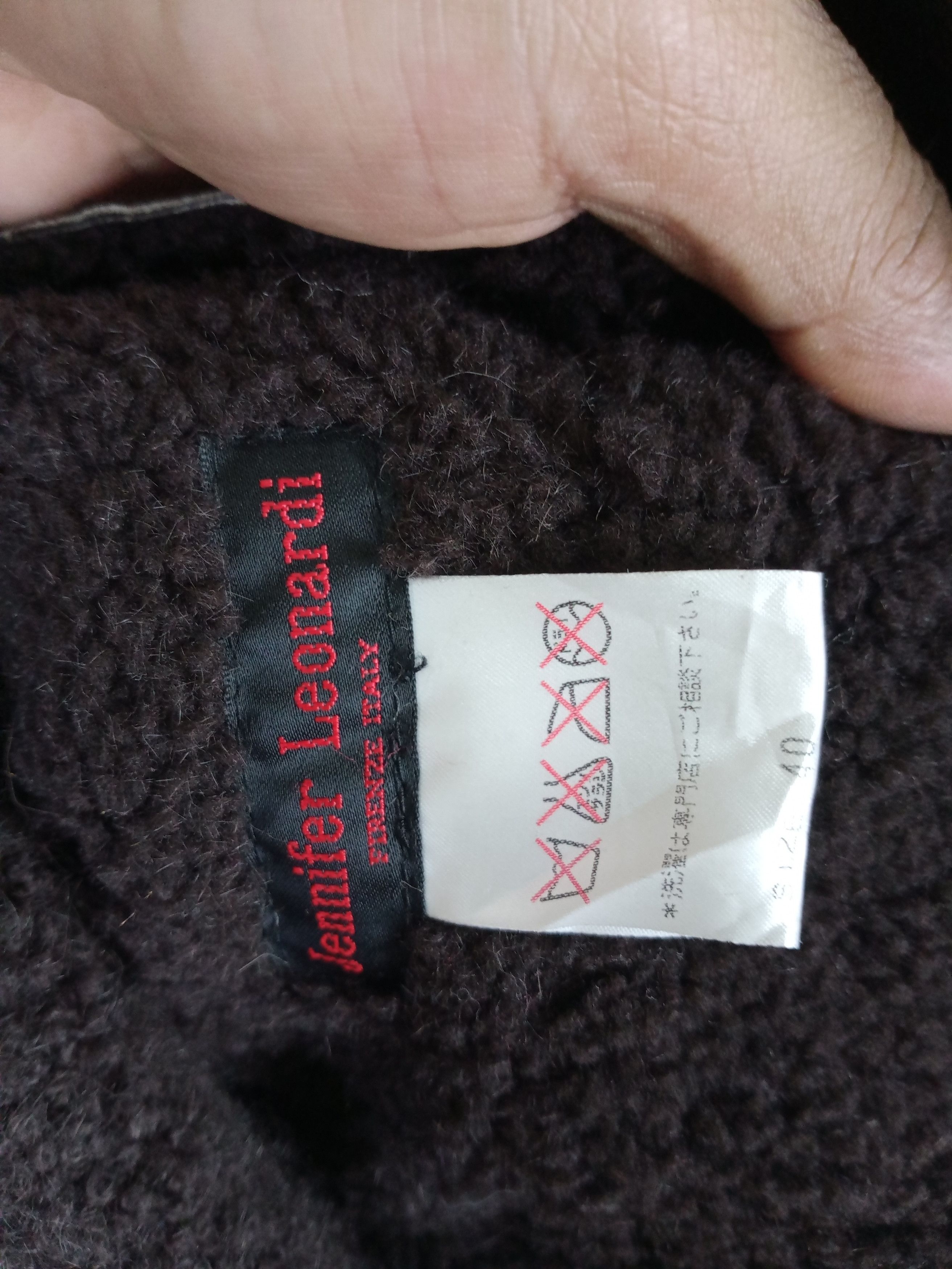Japanese Brand RARE JENIFER LEONARDI FIRENZE ITALY SHERPA SHEARLING JACKET Size US M / EU 48-50 / 2 - 12 Thumbnail