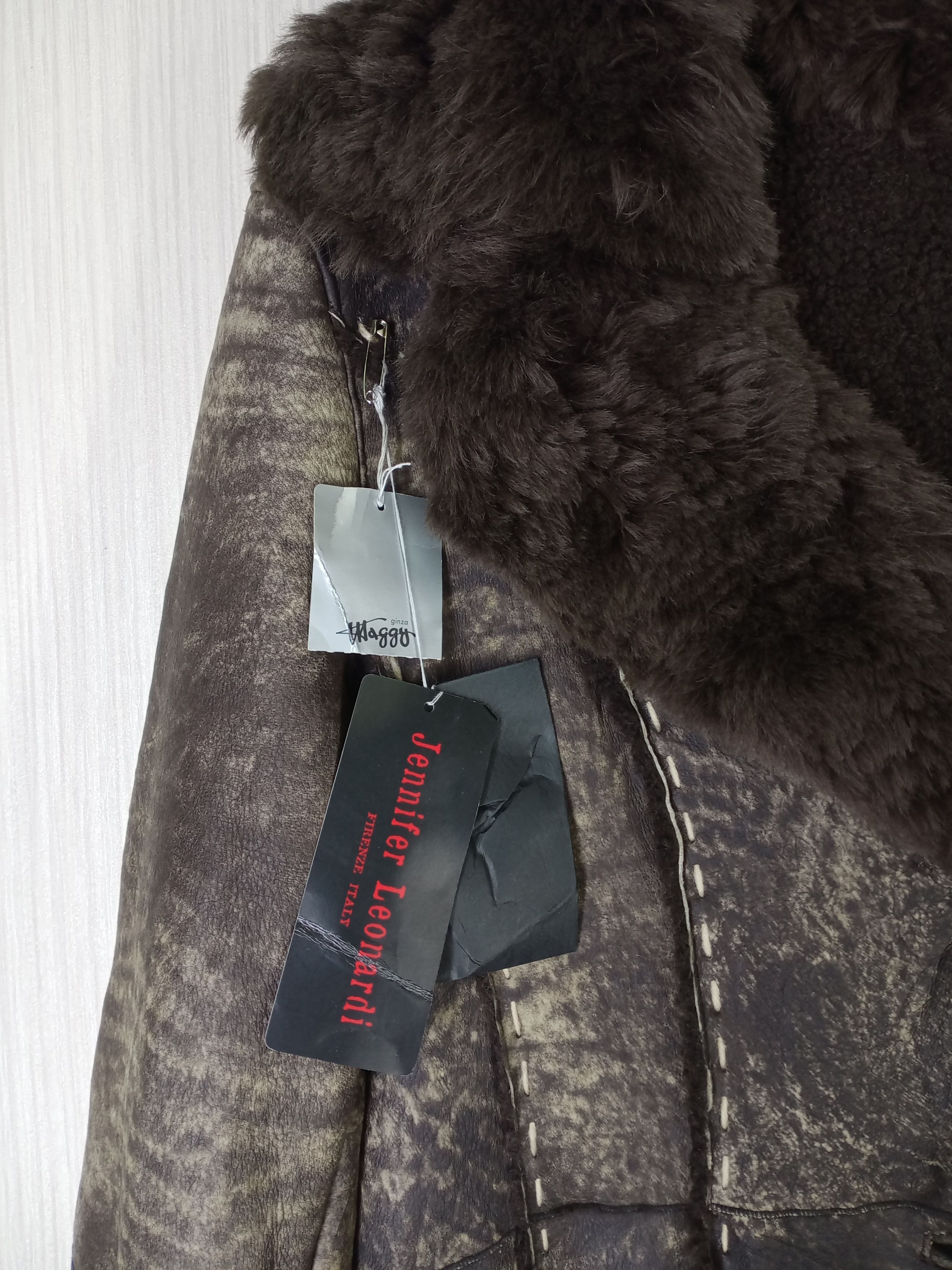 Japanese Brand RARE JENIFER LEONARDI FIRENZE ITALY SHERPA SHEARLING JACKET Size US M / EU 48-50 / 2 - 5 Thumbnail