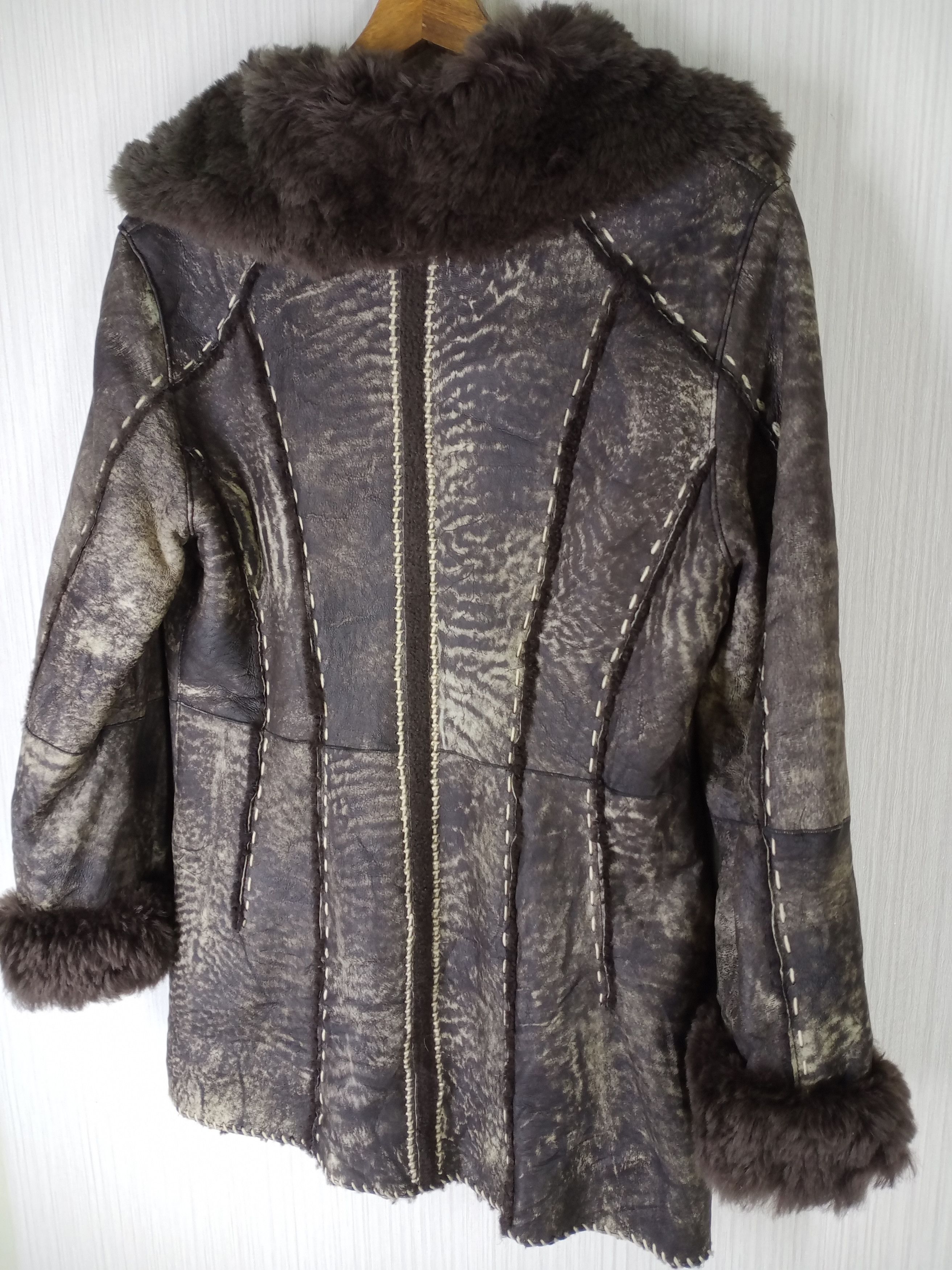 Japanese Brand RARE JENIFER LEONARDI FIRENZE ITALY SHERPA SHEARLING JACKET Size US M / EU 48-50 / 2 - 9 Thumbnail