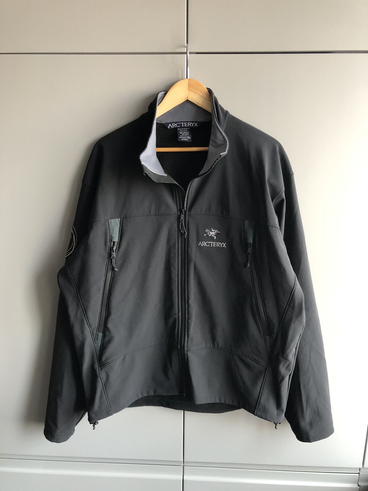 image of Vintage Arcteryx Soft Shell Polartec Jacket in Black, Men's (Size XL)