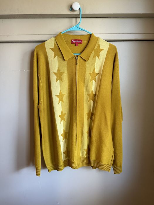 日本最級 ☆新品☆ Supreme Stars Zip Up Sweater Polo M - トップス