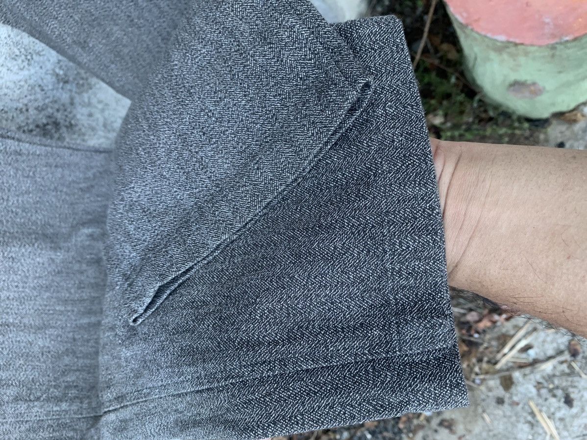 Japanese Brand Y’s Yohji Yamamoto Salt & Pepper Herringbone Twill Cotton Size US 42 / EU 58 - 9 Thumbnail