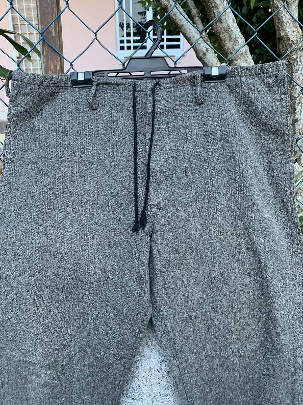 Japanese Brand Y’s Yohji Yamamoto Salt & Pepper Herringbone Twill Cotton Size US 42 / EU 58 - 5 Thumbnail