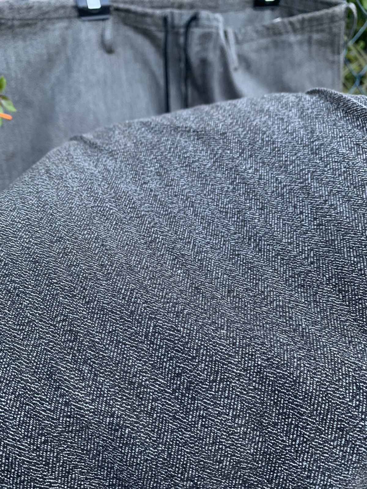 Japanese Brand Y’s Yohji Yamamoto Salt & Pepper Herringbone Twill Cotton Size US 42 / EU 58 - 8 Thumbnail