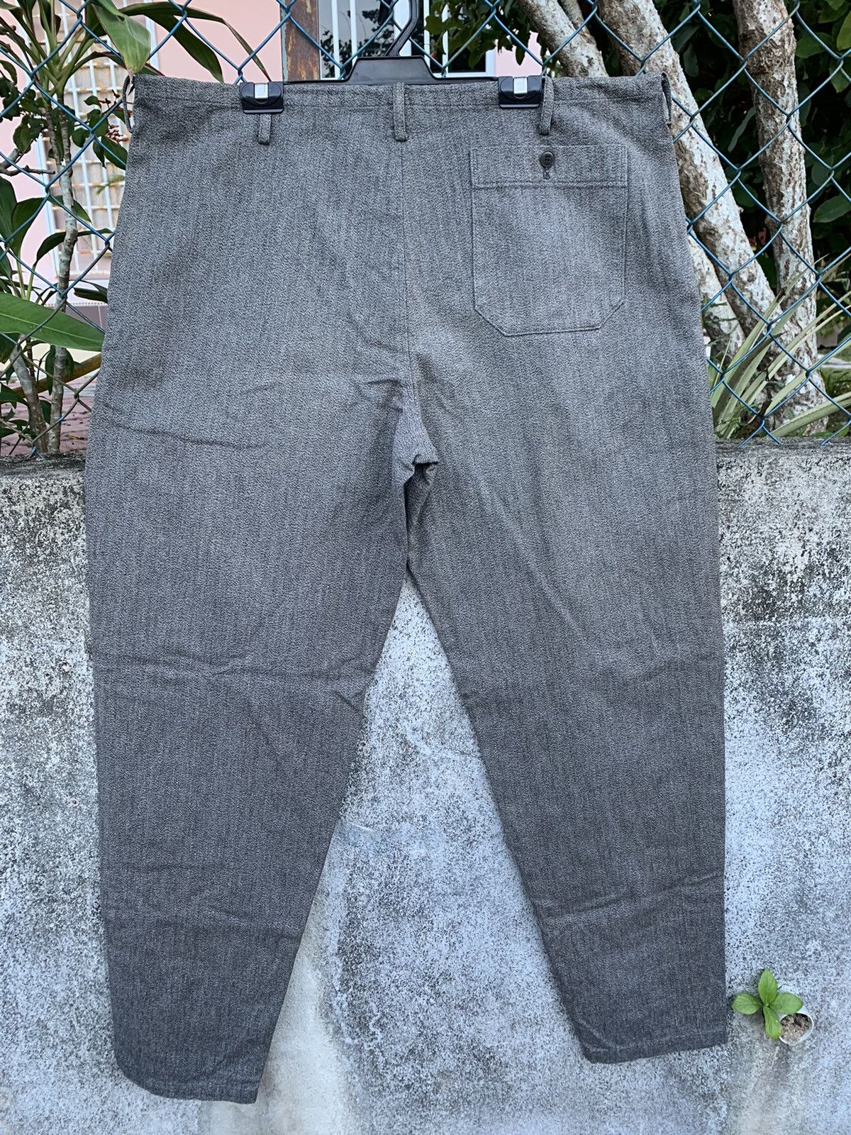 Japanese Brand Y’s Yohji Yamamoto Salt & Pepper Herringbone Twill Cotton Size US 42 / EU 58 - 6 Thumbnail
