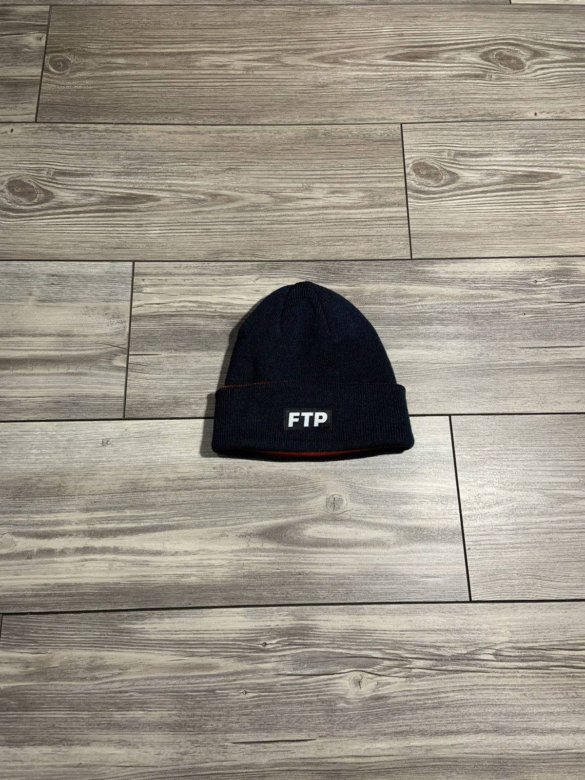 Fuck The Population FTP Reversible Navy/Red Beanie Size ONE SIZE - 1 Thumbnail