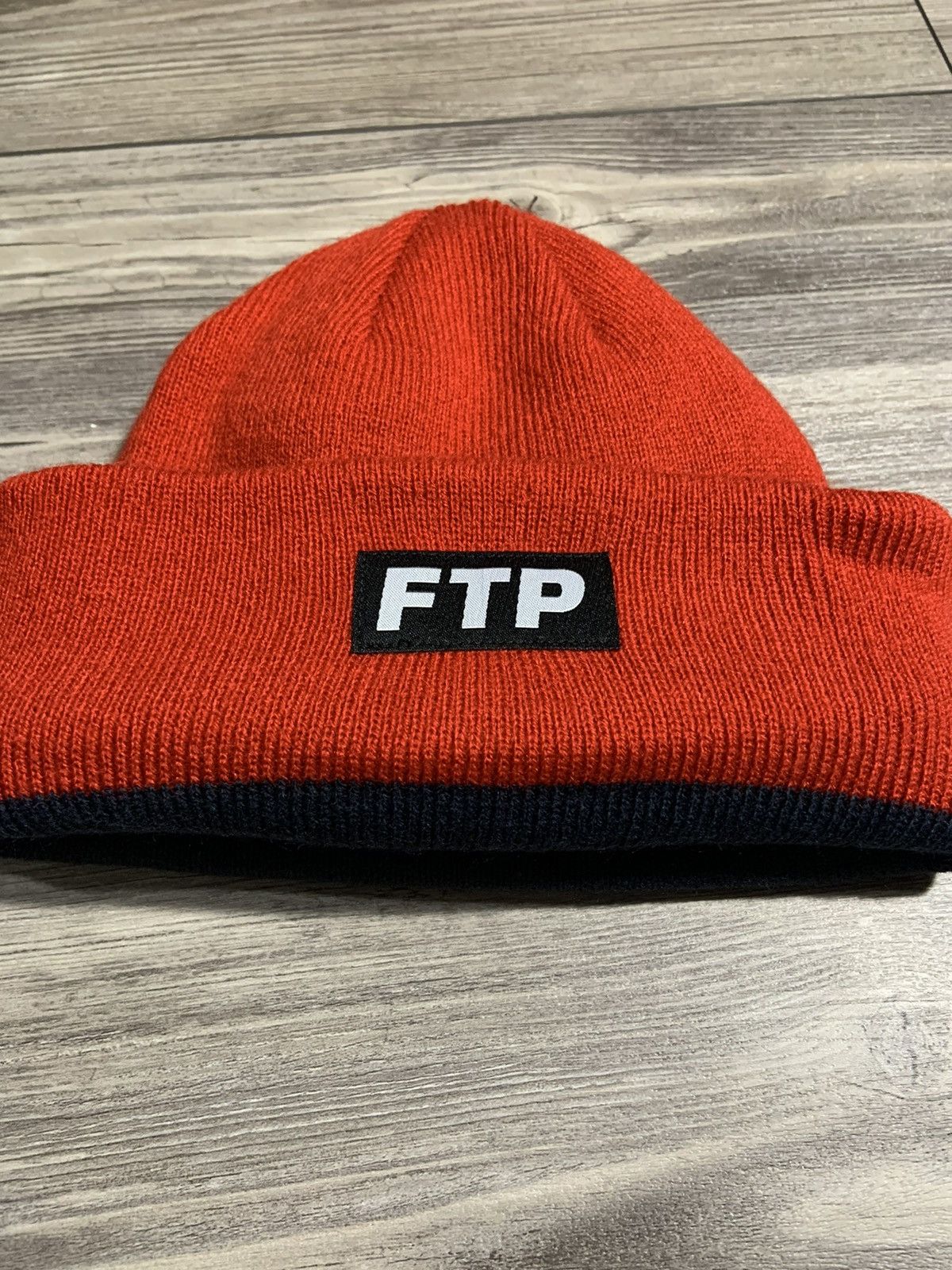 Fuck The Population FTP Reversible Navy/Red Beanie Size ONE SIZE - 4 Thumbnail