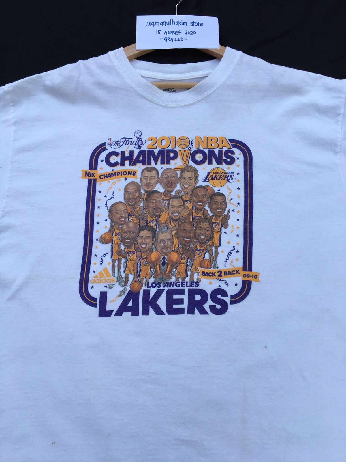 NBA RARE!! Tribute Kobe Bryant LA Lakers Tee x Adidas Size US XXL / EU 58 / 5 - 1 Thumbnail