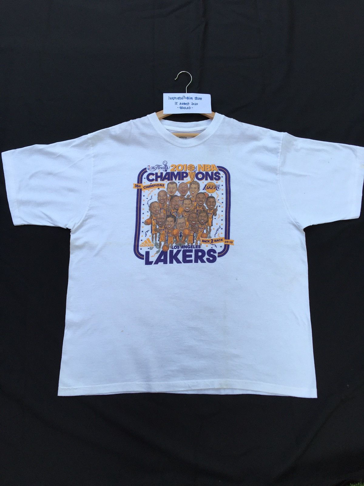 NBA RARE!! Tribute Kobe Bryant LA Lakers Tee x Adidas Size US XXL / EU 58 / 5 - 2 Thumbnail