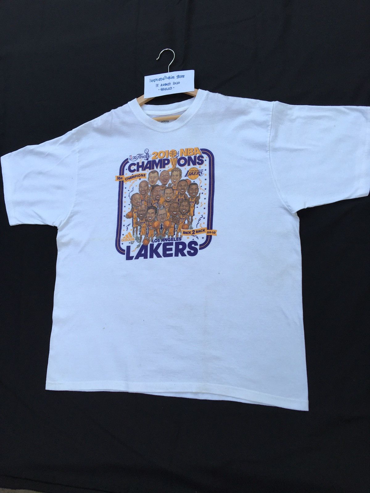 NBA RARE!! Tribute Kobe Bryant LA Lakers Tee x Adidas Size US XXL / EU 58 / 5 - 4 Thumbnail