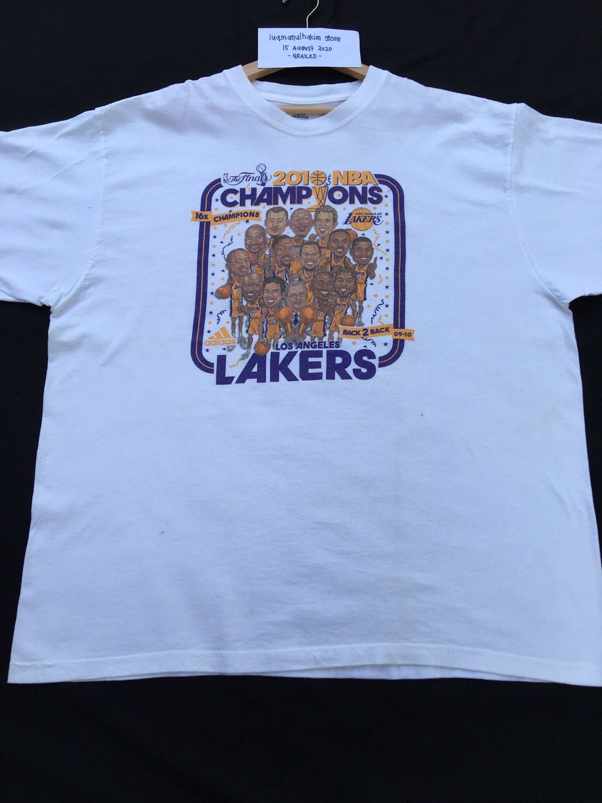 NBA RARE!! Tribute Kobe Bryant LA Lakers Tee x Adidas Size US XXL / EU 58 / 5 - 5 Thumbnail