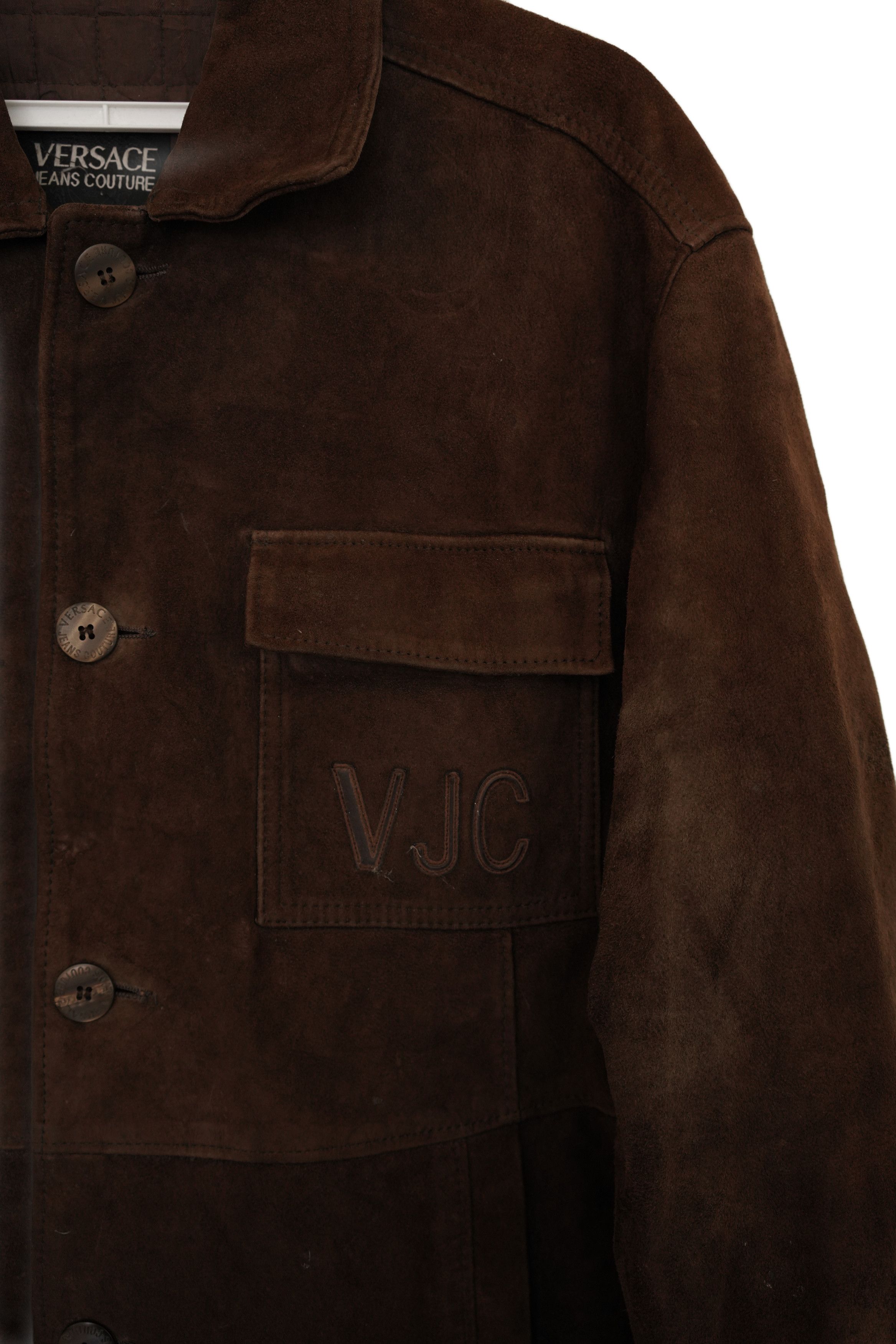 Versace Jeans Couture × Vintage Vintage Versace Leather Jacket Size US L / EU 52-54 / 3 - 3 Thumbnail