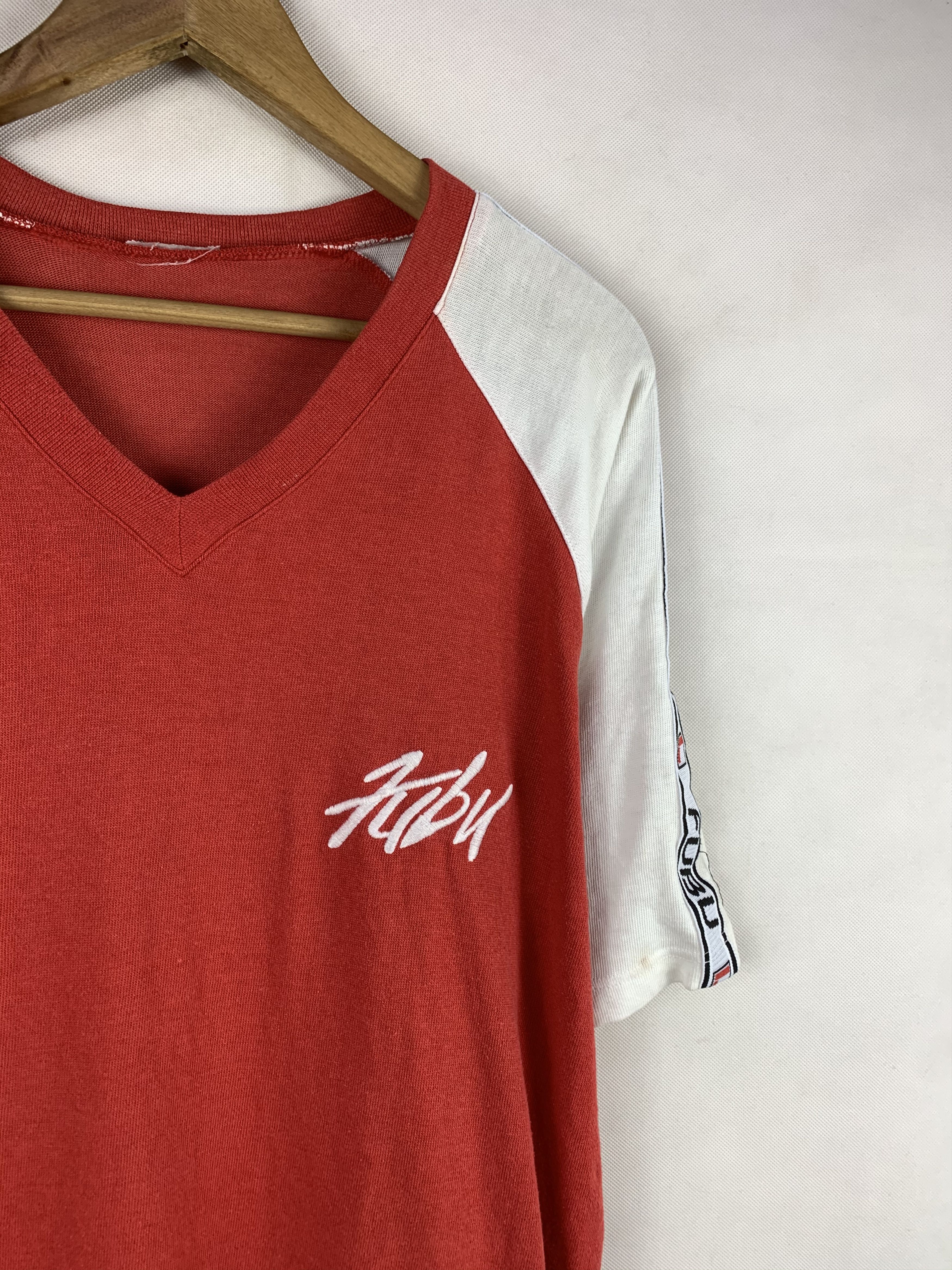 Fubu Rare! Vintage 90s Fubu Sports Side Tape Embroided Logo Tee Size US L / EU 52-54 / 3 - 3 Thumbnail