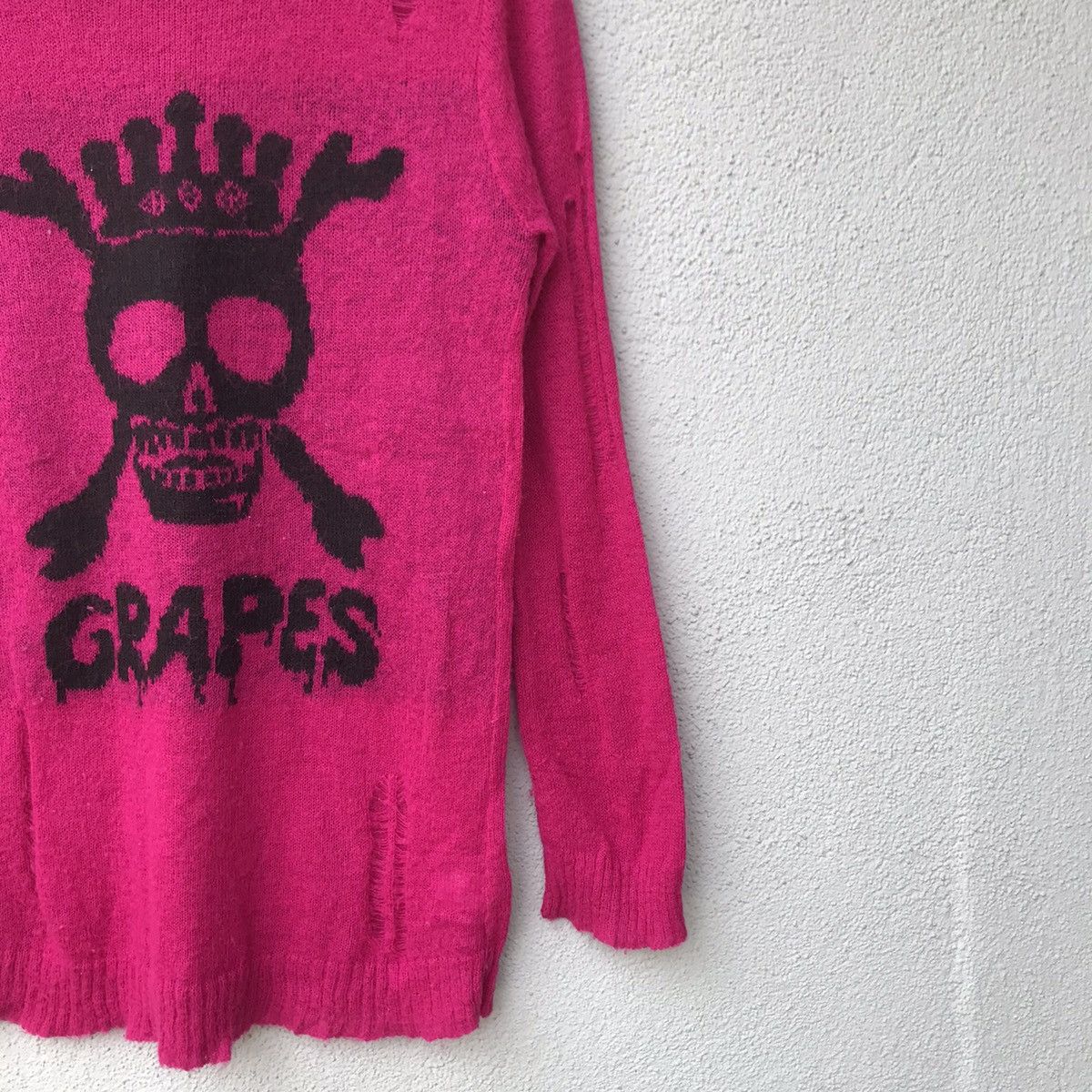 Aran Isles Knitwear Vintage ARW Grunge Skulls Bone Motive Shaggy Knitwear Size US S / EU 44-46 / 1 - 5 Thumbnail