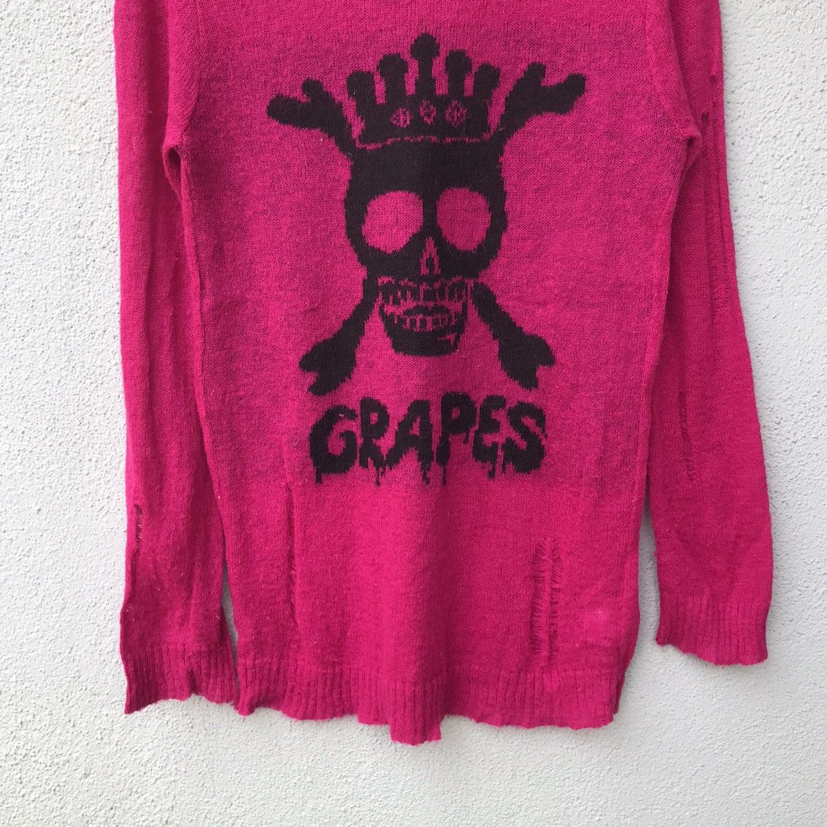 Aran Isles Knitwear Vintage ARW Grunge Skulls Bone Motive Shaggy Knitwear Size US S / EU 44-46 / 1 - 3 Thumbnail