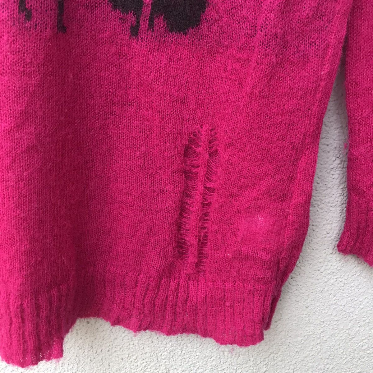 Aran Isles Knitwear Vintage ARW Grunge Skulls Bone Motive Shaggy Knitwear Size US S / EU 44-46 / 1 - 11 Thumbnail
