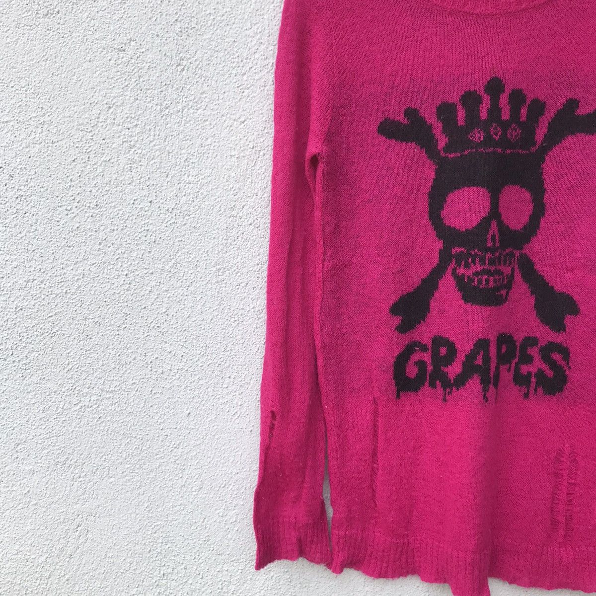 Aran Isles Knitwear Vintage ARW Grunge Skulls Bone Motive Shaggy Knitwear Size US S / EU 44-46 / 1 - 4 Thumbnail