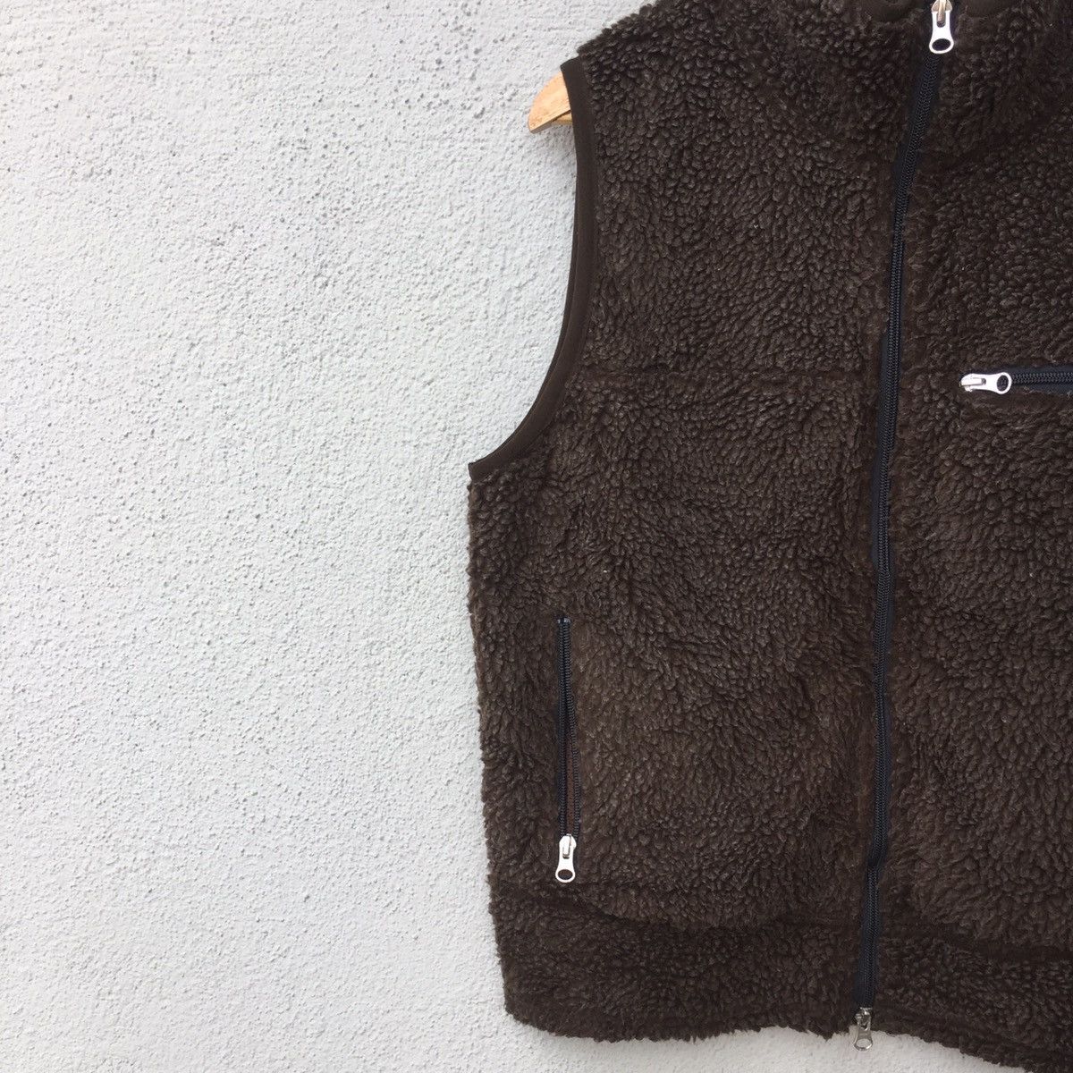 Japanese Brand Vintage Camp7 Sherpa Fleece Zipper Vest Jacket Size US M / EU 48-50 / 2 - 4 Thumbnail