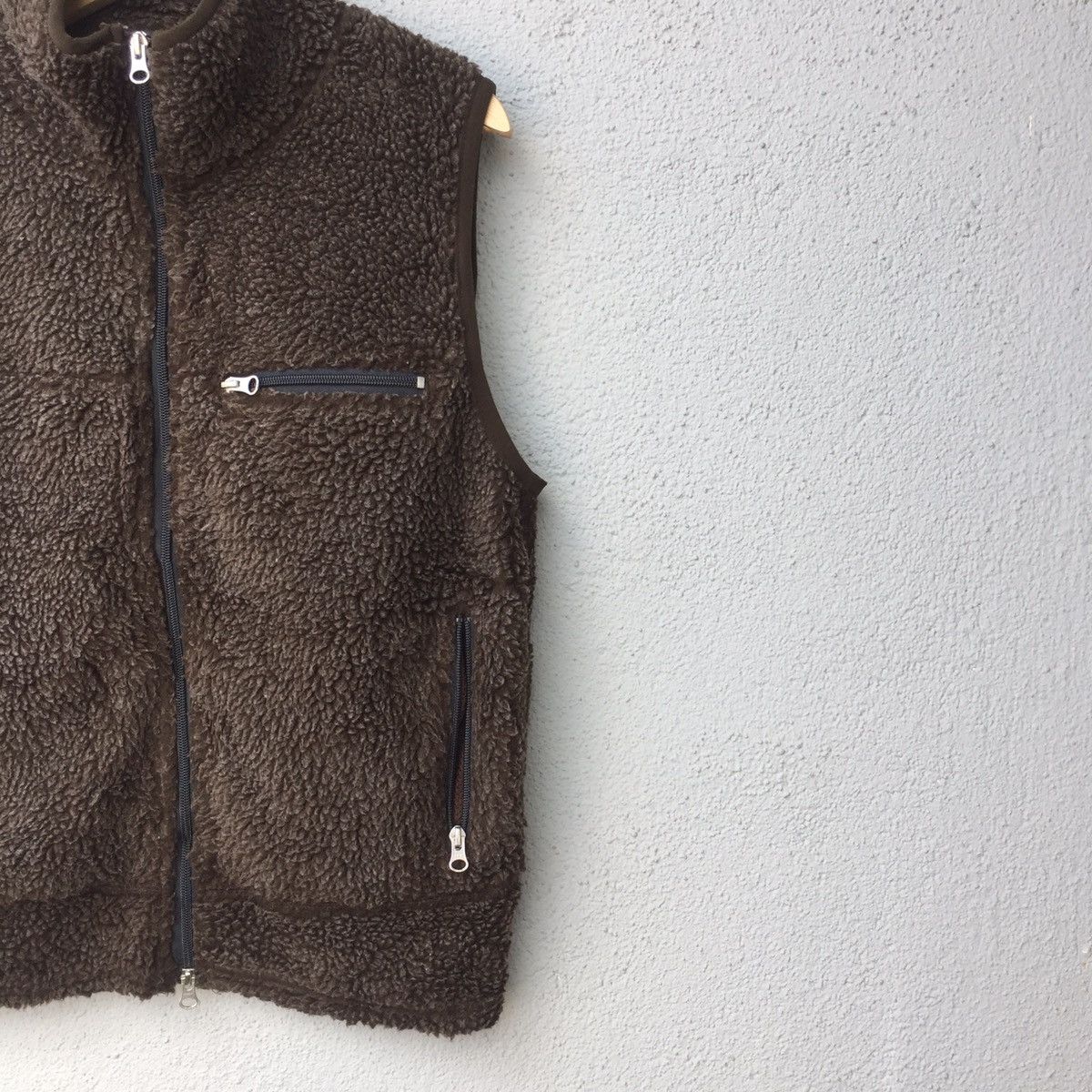 Japanese Brand Vintage Camp7 Sherpa Fleece Zipper Vest Jacket Size US M / EU 48-50 / 2 - 5 Thumbnail