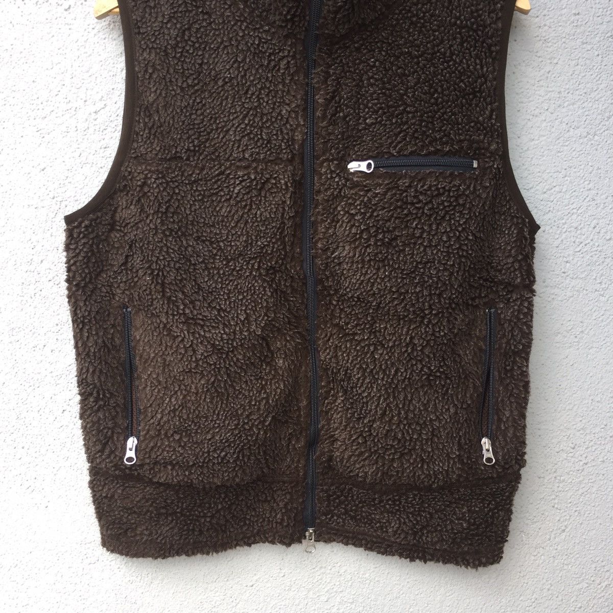 Japanese Brand Vintage Camp7 Sherpa Fleece Zipper Vest Jacket Size US M / EU 48-50 / 2 - 3 Thumbnail