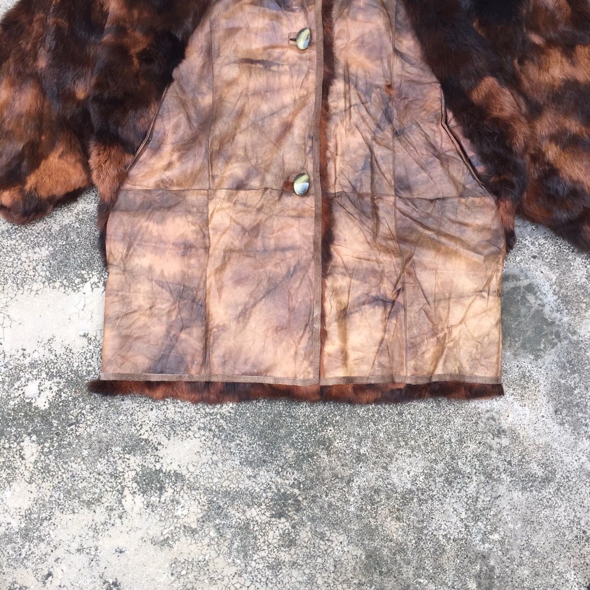 Vintage Vintage Italian Designer Soft Fur Leather Jacket Coat Size US XXL / EU 58 / 5 - 3 Thumbnail