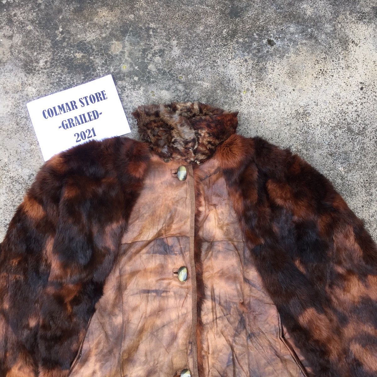 Vintage Vintage Italian Designer Soft Fur Leather Jacket Coat Size US XXL / EU 58 / 5 - 2 Thumbnail