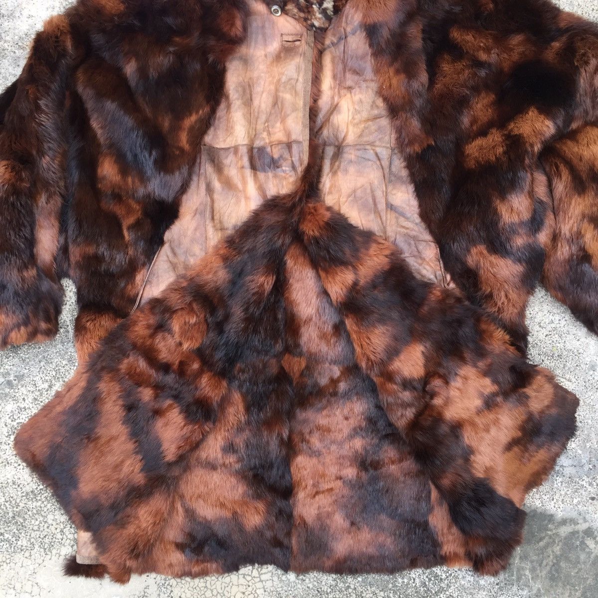 Vintage Vintage Italian Designer Soft Fur Leather Jacket Coat Size US XXL / EU 58 / 5 - 8 Thumbnail