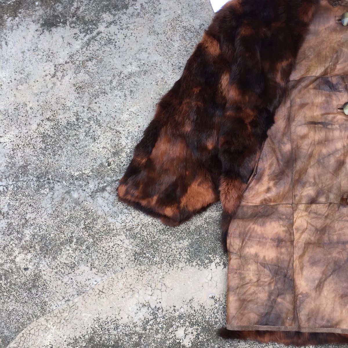 Vintage Vintage Italian Designer Soft Fur Leather Jacket Coat Size US XXL / EU 58 / 5 - 4 Thumbnail