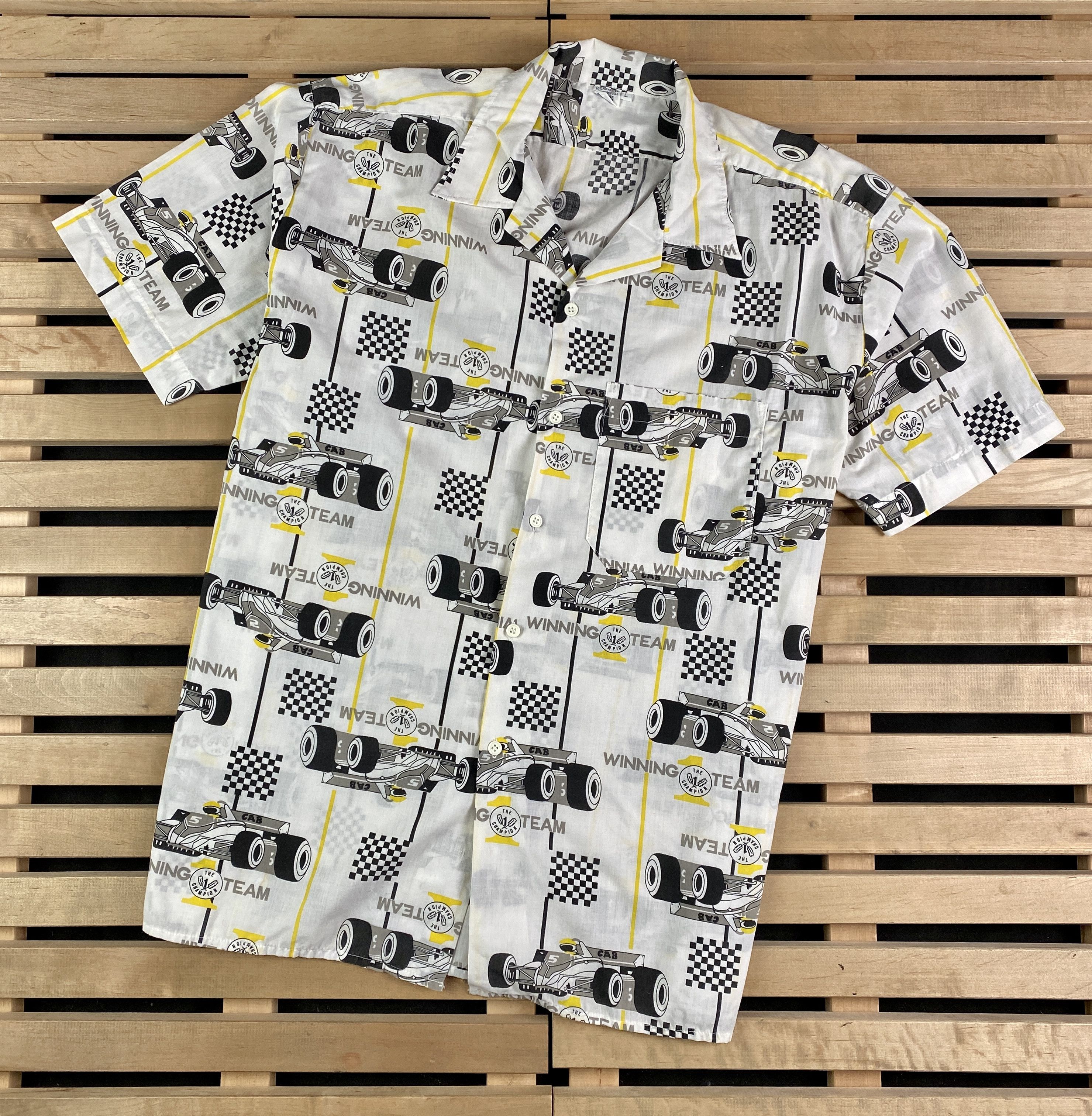Vintage Mens Shirt Crazy Racing Vintage Size L Size US L / EU 52-54 / 3 - 1 Thumbnail