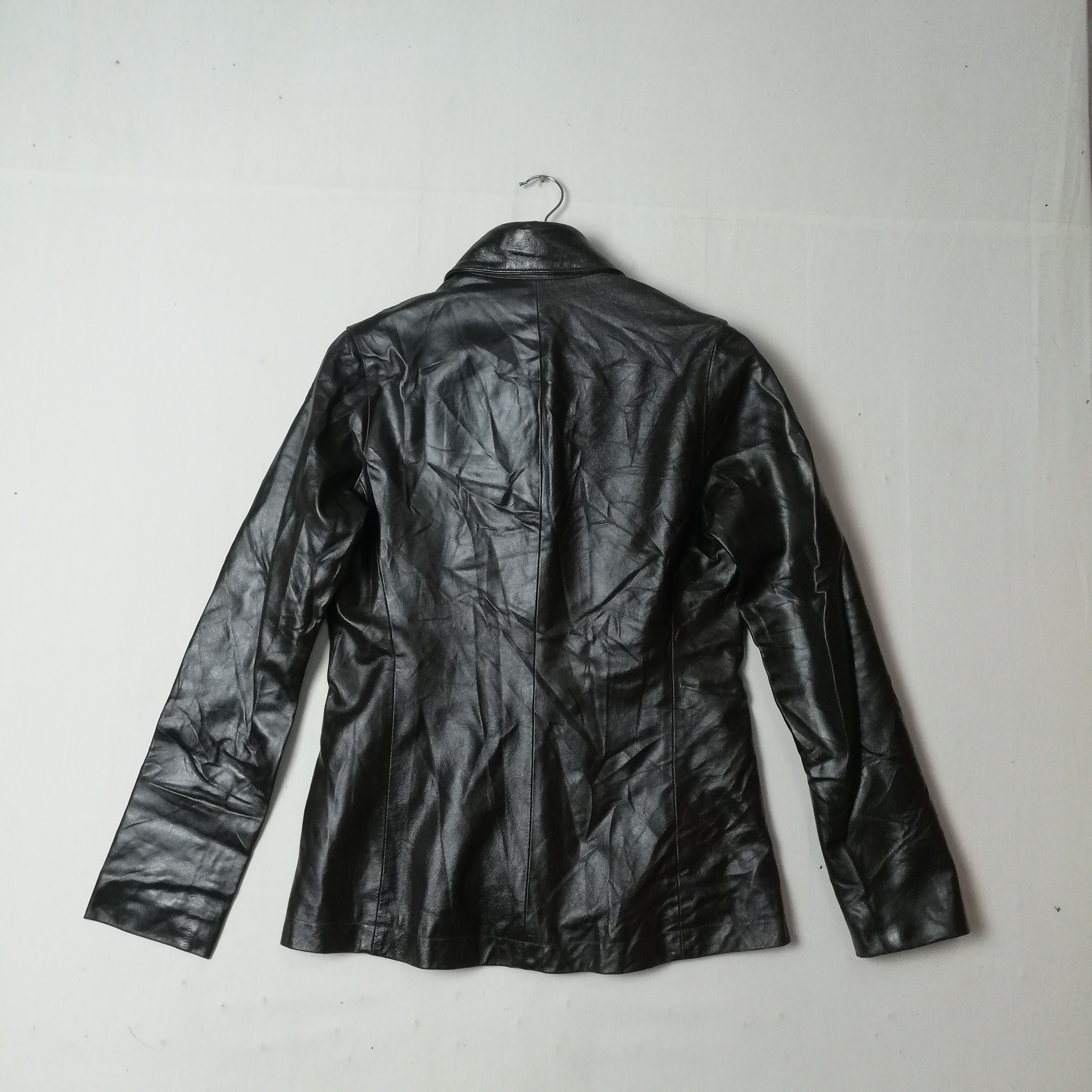 Vintage Anna Tricot Made In Italy Leather Button Ups Jacket Size XS / US 0-2 / IT 36-38 - 4 Thumbnail