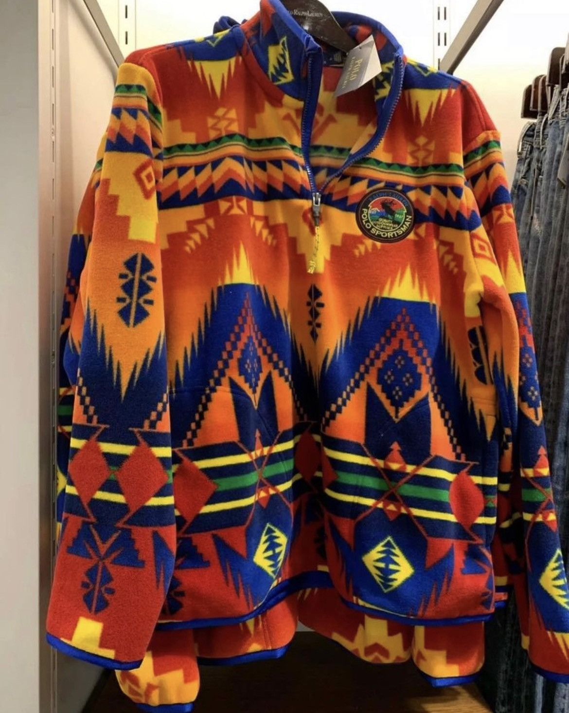 Vintage Ralph selling Lauren Aztec Fleece Jacket