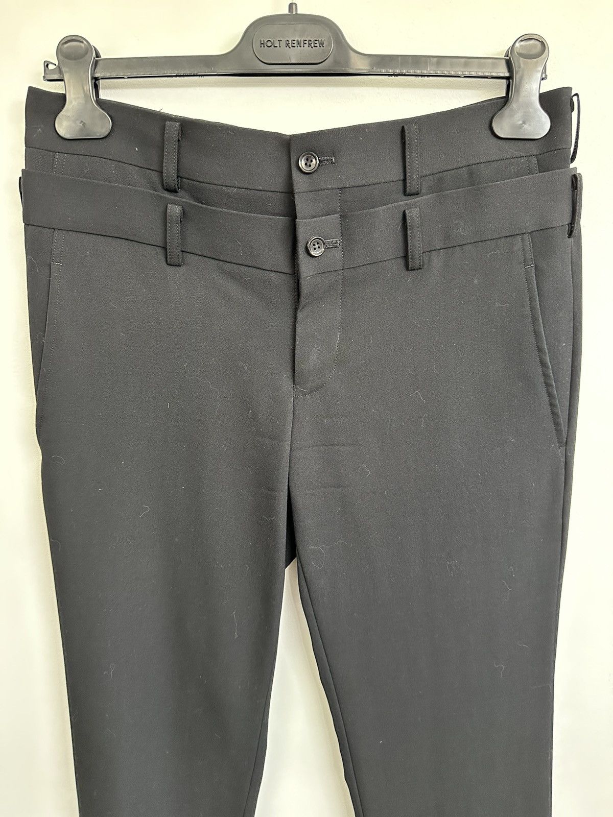 Comme des Garcons Homme Plus Double waisted blacks pants Size US 30 / EU 46 - 2 Thumbnail